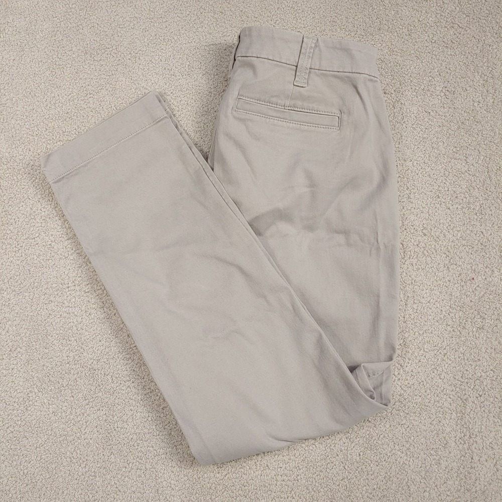 J.Crew Chino Pants - Women 29x26.5 Tan Re-imagined AD156 SP23 Slim Straight Leg